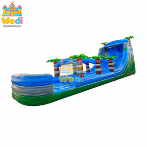 Toboggan gonflable personnalisé pour <span class=keywords><strong>piscine</strong></span>, bâche PVC 0,55 mm conforme EN14960, garantie 3 ans, taille et couleur personnalisables pour jardin - Product Image 1