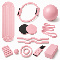Kit de Pilates 5 pièces, édition coffret cadeau de luxe, cadeau haut de gamme, étui rigide à fermeture magnétique, plateau en velours moulé, carte de vœux