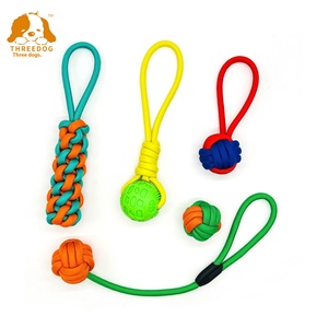 2025 nuevo polipropileno TPR <span class=keywords><strong>perro</strong></span> juguete bola chirriante <span class=keywords><strong>con</strong></span> cuerda de algodón resistente a mordeduras al por mayor <span class=keywords><strong>para</strong></span> Gatos Perros - Product Image 6