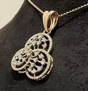 Colgante de Cruz de diamante natural personalizado para mujer, colgantes y dijes de diamantes reales hechos a mano - Product Image 4