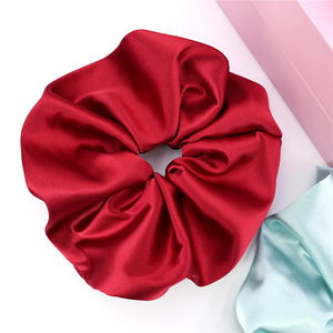 Chouchous en Satin de soie surdimensionnés <span class=keywords><strong>pour</strong></span> filles femmes Bracelets porte-queue de cheval bandes de cheveux épaisses cordes accessoires de <span class=keywords><strong>chignon</strong></span> de cheveux - Product Image 1