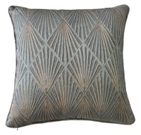 Housses de coussin en jacquard métallique en gros, housses de coussin décoratives carrées tissées, housses de coussin de luxe pour la décoration intérieure