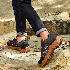 Chaussures de randonnée légères antidérapantes et résistantes à l'usure pour hommes avec empeigne en PU/maille pour toutes les saisons - Product Image 3