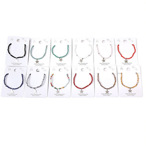 Braccialetto Elastico Angelina con Cristalli, Set di Gioielli Unisex in Acciaio Inox con Perline a Stella, 12 Pezzi per Uso Quotidiano - Product Image 4