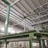 Ventilateur sur pied VFans 12/14 pieds grande taille, large couverture d'air, faible vitesse, faible encombrement, pour usine