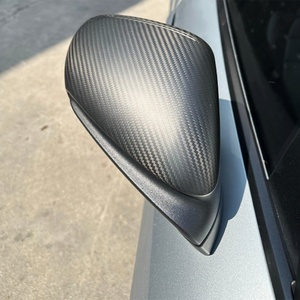 Nouveau boîtier de rétroviseur latéral noir en fibre de carbone mate 2019-2024 pour 911 992 – Rétrofit/Amélioration - Product Image 5