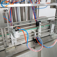Machine de remplissage automatique à 4 têtes pour bouteilles en plastique (huile et poudre) de 5 gallons, haute précision, entraînement électrique