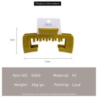 MUJU D409 Pinces à cheveux en PC crantées de 11 cm, 38g, compatibles avec les chapeaux, logo personnalisé, carte avec code-barres, prêtes à la vente, faible MOQ