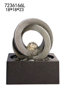 Nouvelle fontaine d'intérieur décorative à <span class=keywords><strong>3</strong></span> bassins, rocaille, son apaisant, <span class=keywords><strong>fontaines</strong></span> de table, maison - Product Image 5