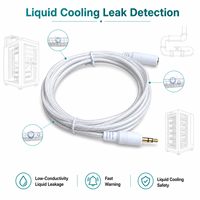 Détecteur de fuite d'eau fiable, câble de détection de fuite de liquide de refroidissement de 4 mm, capteur blanc 85, alarme stroboscopique Wi-Fi, certifié CE/FCC/RoHS