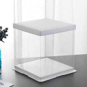 High Quality Food Grade Different Size Wedding Printed Cover Birthday Party Transparent Cake <b>Boxes</b> - Product Image 2
