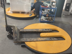 Máquina Envolvedora de Palés de Diseño Moderno, Paletizadora Precisa y Fácil de Operar, Solo Plataforma Giratoria - Product Image 5