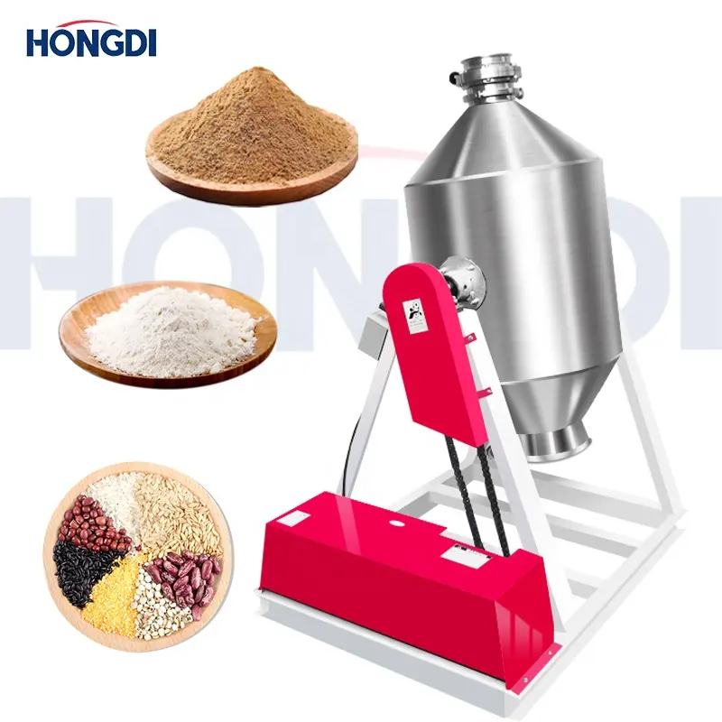 15 -100kg thép không gỉ cho bột và gia vị bột phụ gia gia vị trộn đôi hình nón trộn bột trộn máy