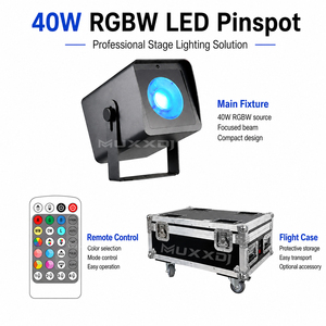 Muxxdj Projecteur LED Beam <span class=keywords><strong>RGBW</strong></span> Télécommandé DMX Mini <span class=keywords><strong>Pinspot</strong></span> Par Light Spot 40W LED <span class=keywords><strong>RGBW</strong></span> 4-en-1 Compact avec Zoom - Product Image 5
