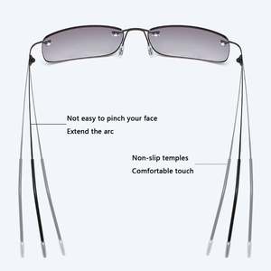 Gafas de Sol Personalizadas Unisex con Protección Anti Luz Azul, Multifocales para Presbicia, con Aumento para Ver de Cerca y de Lejos, sin Montura, Bifocales, para Lectura - Product Image 5