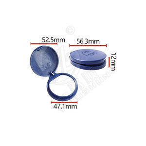 ฝาปิดถังน้ำมันเรียบลื่น W133 56.3 มม. สำหรับเปอโยต์ 301 307 308 408 C5 2008 - Product Image 1