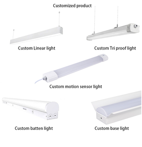 Tùy chỉnh <span class=keywords><strong>led</strong></span> Batten <span class=keywords><strong>LED</strong></span> Ống tùy chỉnh <span class=keywords><strong>led</strong></span> tuyến tính ánh sáng tùy chỉnh đèn tủ cho kho văn phòng siêu thị trong nhà - Product Image 5
