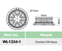 Mini feux de signalisation LED haute puissance, montage flexible, étanche R65/IP67, clignotant d'urgence pour camion de chantier