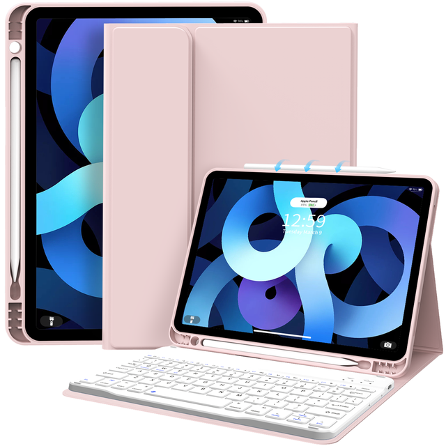 Kenke Premium Office Magnetic Keyboard Wireless Keyboard Smart Magnetic Cover Case Tablet With Keyboard for IPad Air 4 5 11 Inch