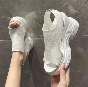 Sandali Casual da Donna, Sandali con Zeppa Traspiranti alla Moda per Camminare, Sandali Estivi con Zeppa per Signore - Product Image 3