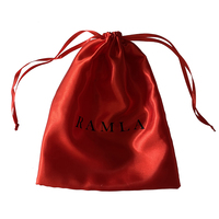 Sacs de rangement pour traitement des cheveux en satin 25x30cm de luxe avec logo personnalisé sacs à poussière en satin pour fer à friser