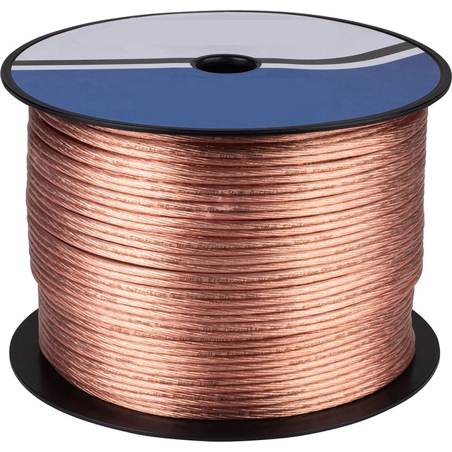 2 X 1.5 m M2 X 2.5 mm Transparent CCA 100 m Coil Electric Speaker Cable