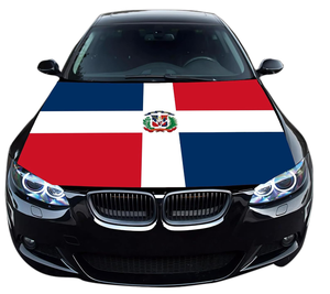 Housse de capot de voiture personnalisée avec drapeau du Honduras, en polyester extensible, ajustement universel, couleurs vives, accessoires patriotiques pour voitures et camions - Product Image 5