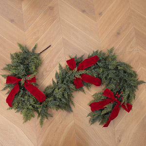 Handmade Artificial Simulation Soft Silicone Cedar Cypress <b>Leaves</b> <b>Vine</b> Christmas Home Pine Needle <b>Vine</b> Decoration - Product Image 5