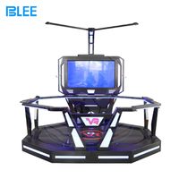 Équipement de parc d'attractions Tapis roulant de réalité virtuelle 9d Vue à 360 degrés Simulateur de tapis roulant Vr Machine de jeu de tir