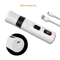 Vente flash Produits pour animaux de compagnie Meuleuse à ongles LED pour chien Outils de toilettage des ongles doux pour animaux de compagnie Conception à faible bruit