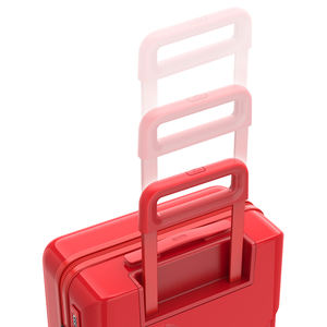 กระเป๋าเดินทางพีซีสีแดงคุณภาพสูงจากจีน ดีไซน์ทันสมัย ทนทาน กันน้ำ น้ำหนักเบา ล้อลากแบบตายตัว เหมาะสำหรับการเดินทางท่องเที่ยวกลางแจ้ง - Product Image 6