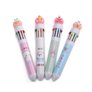 Diversified Design 6 in 1 Multicolor Ballpoint <b>Pen</b> Cute 6 Color <b>Pen</b> <b>with</b> <b>Stylus</b> - Product Image 2