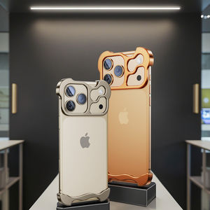 Funda Protectora para Teléfono con Parachoques de Aleación de Aluminio Premium, Resistente a Golpes, con Protector de Lente para iPhone 17 16 15 Pro Max - Product Image 1