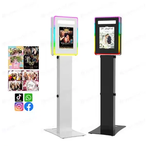Foto Video Shooting Social Media Sharing Station Party Hochzeit Selfie Photo Booth Kiosk für 10,2 11 12,9 Zoll iPad Photo Booth