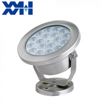 Projecteur LED Submersible pour Fontaine, Étanche IP68, en Acier Inoxydable, 12V 24V, Haute Luminosité, DMX512 RGBW, Changement de Couleur, Conforme CE RoHS