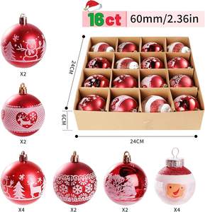 Adornos Navideños de Plástico con Diseño Transparente y Colorido, de Alta Calidad, en Caja, para Colgar en el Árbol - Product Image 6