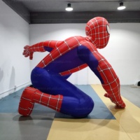 Modelo Inflable Publicitario de Spiderman, Personaje de Dibujos Animados, Directo de Fábrica