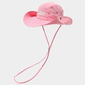 Sombrero de pescador de nailon personalizado con cuerda Logotipo personalizado y sombreros de sol transpirables Sombreros de pescador de moda unisex - Product Image 3