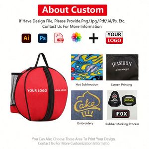 Sac à dos de sport en polyester Oxford, fermeture éclair durable, sac de voyage portable et imperméable pour le basketball et le football - Product Image 6