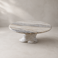 Table basse ronde moderne en marbre de jade nuage naturel avec piétement en spirale torsadée, mobilier de salon en pierre, vente en gros