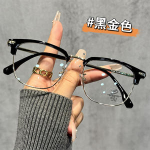 Lunettes optiques demi-cerclées 31005 avec protection anti-lumière bleue, unisexe, verres PC, largeur moyenne, origine Taizhou - Product Image 3