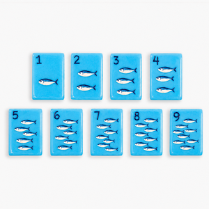 Juego de Mahjong Americano Personalizado Premium Estilo Riviera Italiana, 160 Fichas, Acrílico Azul, Pintado a Mano, Grabado, Portátil - Product Image 3