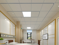 Panneaux de plafond en PVC insonorisés et imperméables, de forme carrée, avec un design moderne et des éléments artistiques pour la décoration intérieure