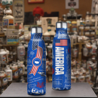 Frasco de vacío de acero inoxidable con estampado personalizado NY City Souvenir Thermos botella de agua regalo con tapa térmica recién llegado