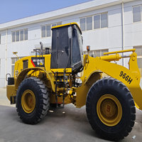 Hochwertiger gebrauchter Caterpillar 966H Radlader 35 Yard Schaufel Leistungs starker C9 Motor 4WD System 20 Tonnen Kapazität Motor lager 2022