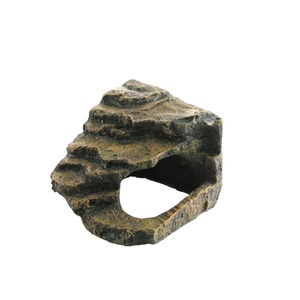 Aquariumlandschapsschaping Schildpadklimtafel Hars Drooglandschap Milieuvriendelijke aquariumdecoraties Simulatie Rotstuin Ontsnappingsgat voor huisdieren - Product Image 5