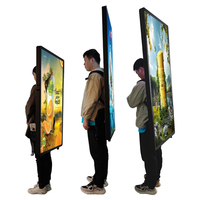 Sac à dos publicitaire LED portable pour extérieur, panneau publicitaire ambulant, affichage numérique mobile, boîte lumineuse pour la promotion