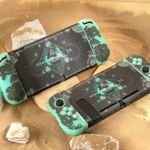 2023 New Zelda Tears of Kingdom Luminous Grip Caps Hard Case Crystal Shell Protector Skin Cover For Nintendo Switch Accessories