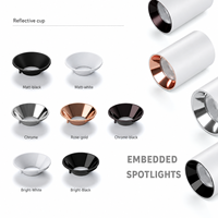 Spot LED encastré double tête orientable SASO GCC anti-éblouissement COB en fonte pour hall d'hôtel, commerce de détail, centre commercial, Moyen-Orient
