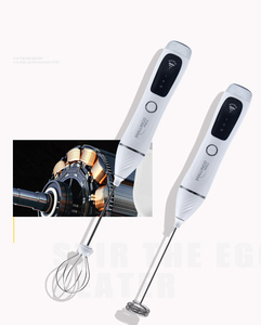 Mélangeur 3-en-1 KLH111 en gros, machine à mousse de lait détachable avec cafetière à vitesse réglable, ensemble mousseur automatique USB - Product Image 4